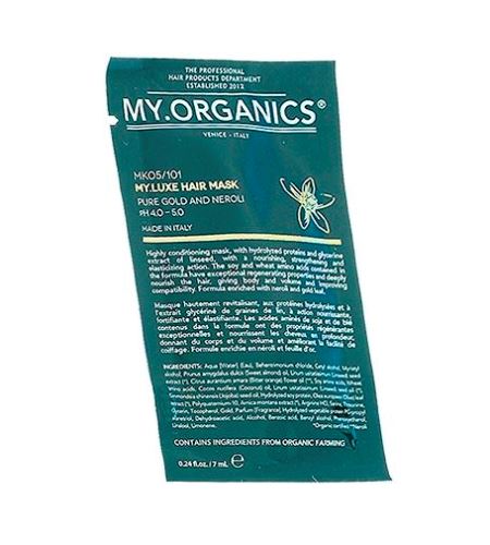 MY.ORGANICS My.Luxe exkluzivní přírodní maska se zlatem a neroli 7 ml vzorek