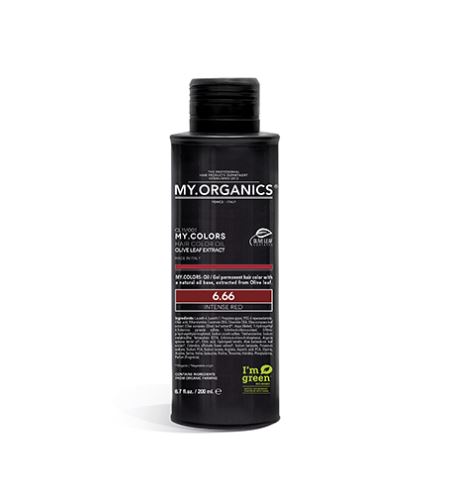 MY.ORGANICS My.Colors Hair Color Oil olejová barva na vlasy 200 ml 6.66 Intense Red