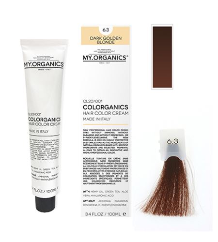 MY.ORGANICS Colorganics barva 100 ml 6.3 Dark Golden Blonde