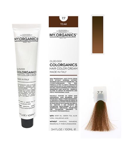 MY.ORGANICS Colorganics barva 100 ml 7.7 Teak