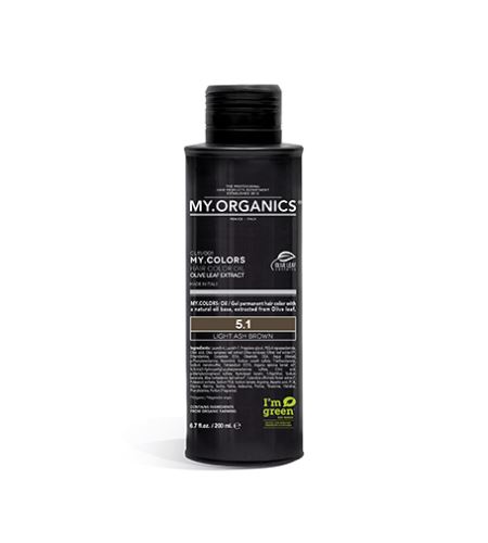 MY.ORGANICS My.Colors Hair Color Oil olejová barva na vlasy 200 ml 5.1 Light Ash Brown