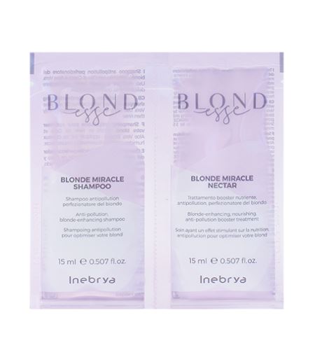 Inebrya BLONDesse Blonde Miracle Shampoo 15 ml + Blonde Miracle Nectar 15 ml