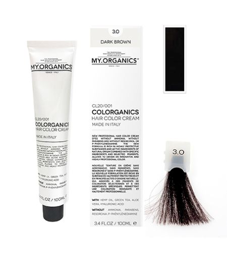 MY.ORGANICS Colorganics barva 100 ml 3.0 Dark Brown