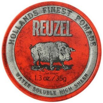 REUZEL Styling Red Pomade Water Soluble pomáda na vlasy se středním zpevněním a vysokým leskem pro muže
