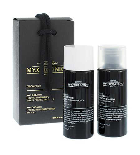 MY.ORGANICS Hydrating dárková sada šampon 50ml + kondicionér 50ml