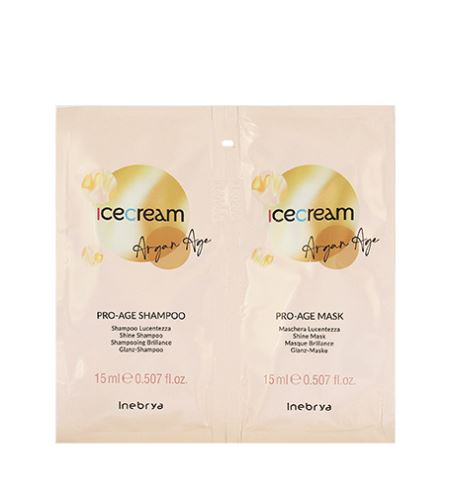 Inebrya Ice Cream Argan Age Pro-Age Shampoo 15 ml + Pro-Age Mask 15 ml