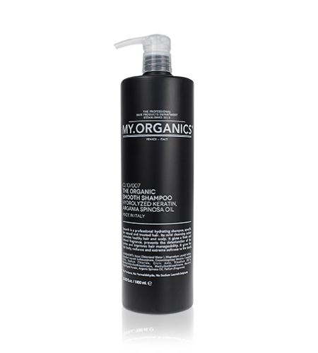 MY.ORGANICS Smooth Shampoo Hydrolyzed Keratin Argania Spinosa Oil profesionální hydratační šampon 1000 ml