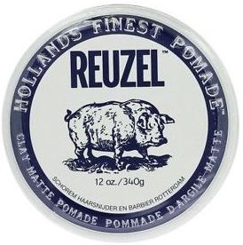 REUZEL Styling Clay Matte Pomade jílová pomáda na vlasy pro silné zpevnění a přirozený matný vzhled pro muže