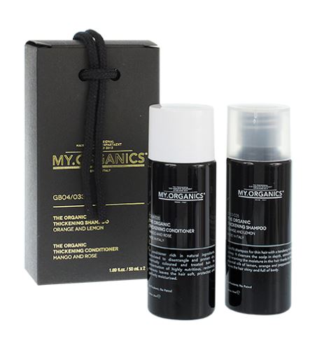 MY.ORGANICS The Organic Thickening Gift Box dárkový box pro jemné vlasy 50 ml+50 ml šampon 50ml + kondicionér 50ml