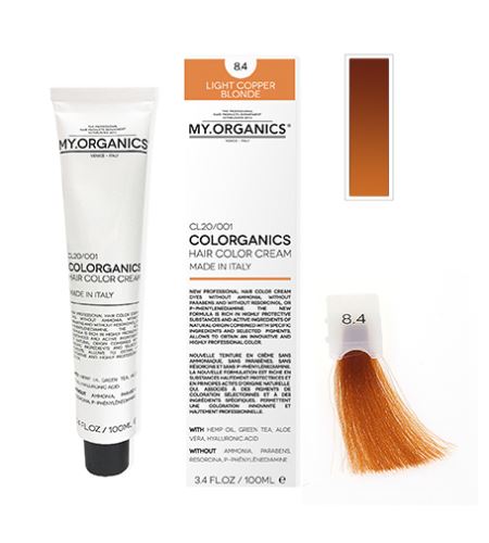 MY.ORGANICS Colorganics barva 100 ml 8.4 Light Copper Blonde