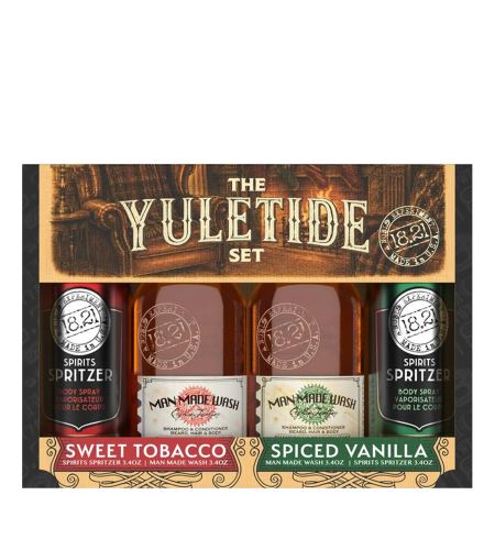 18.21 Man Made The Yuletide Set Sweet Tobacco & Spiced Vanilla pánská dárková sada 4x100 ml