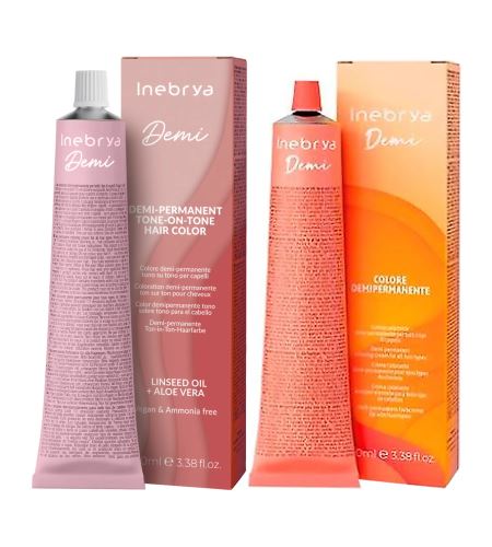 Inebrya Demi Color demi-permanentní barva na vlasy 100 ml 7/1 Blonde Ash