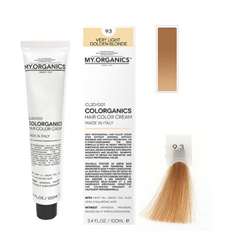 MY.ORGANICS Colorganics barva 100 ml 9.3 Very Light Golden Blonde