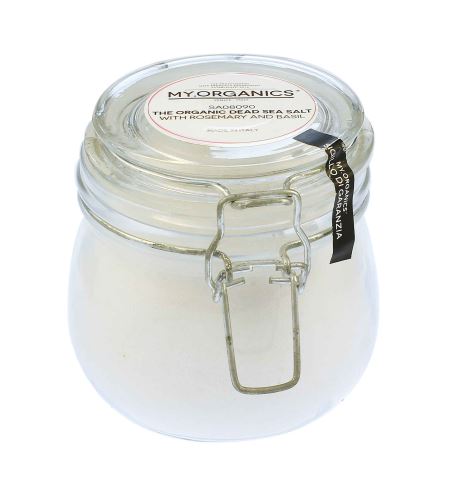 MY.ORGANICS The Organic Dead Sea Salt Rosemary Basil sůl z mrtvého moře s rozmarýnem a bazalkou 500 g